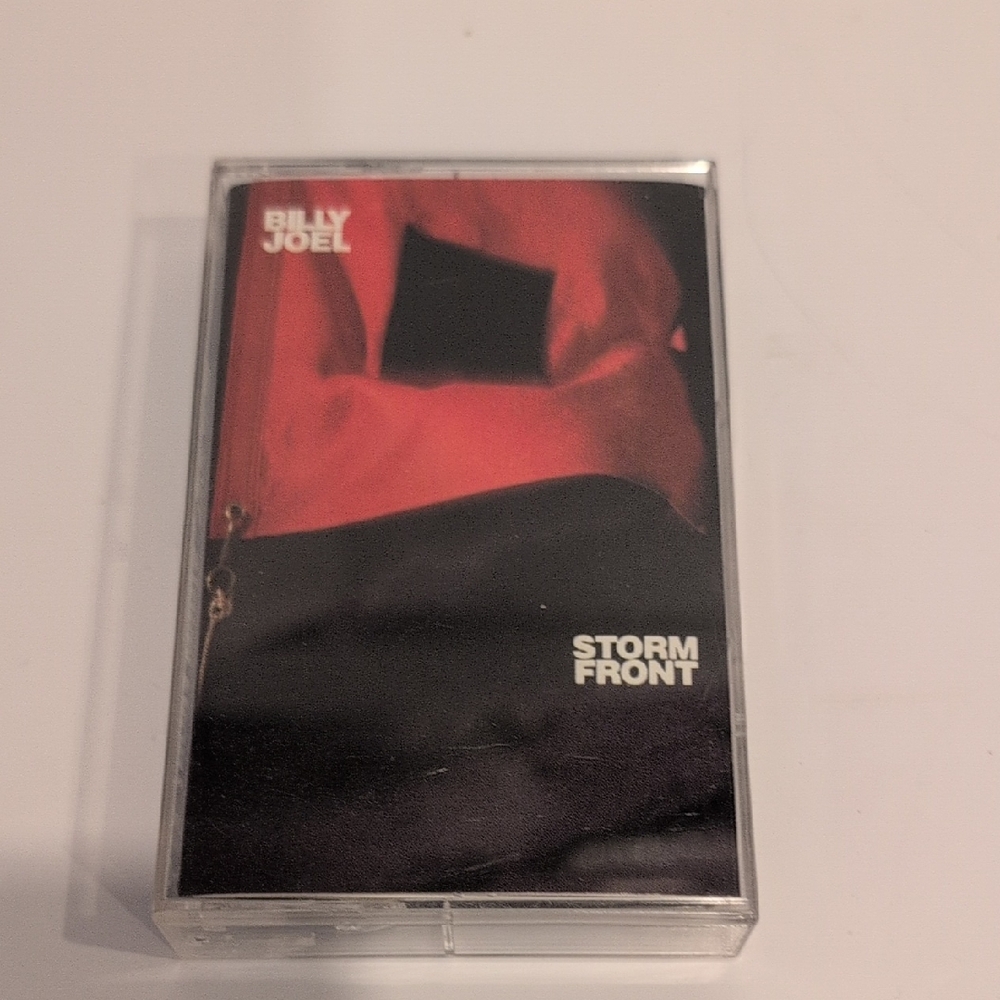 3/$20  Billy Joel "Storm Front" Cassette Tape - Red & Black Cover